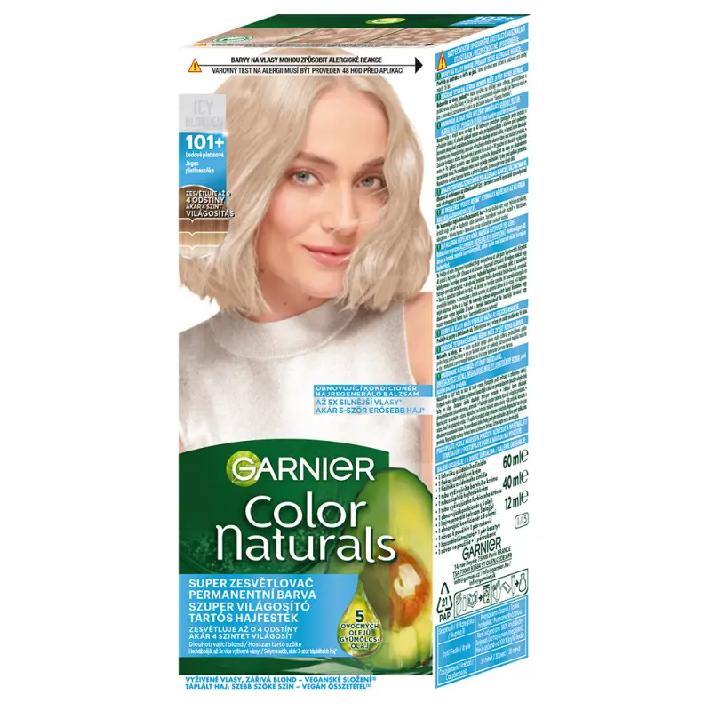 Color Naturals Tartós hajfesték 101+ Jeges platinaszőke (112 ml)