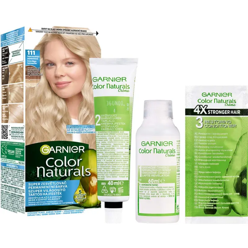 Color Naturals Tartós hajfesték 111 Extra világos hamvasszőke (110 ml)