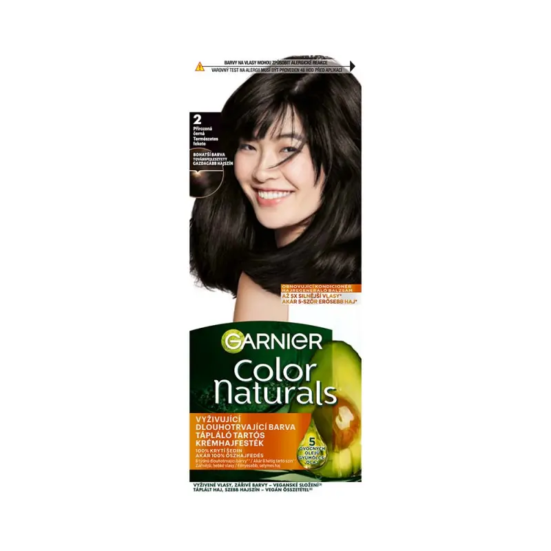 Color Naturals Tartós hajfesték 2 Természetes fekete (110 ml)