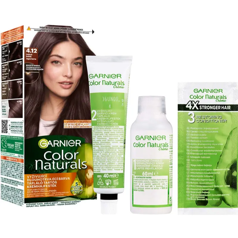 Color Naturals Tartós hajfesték 4.12 Jeges barna (110 ml)