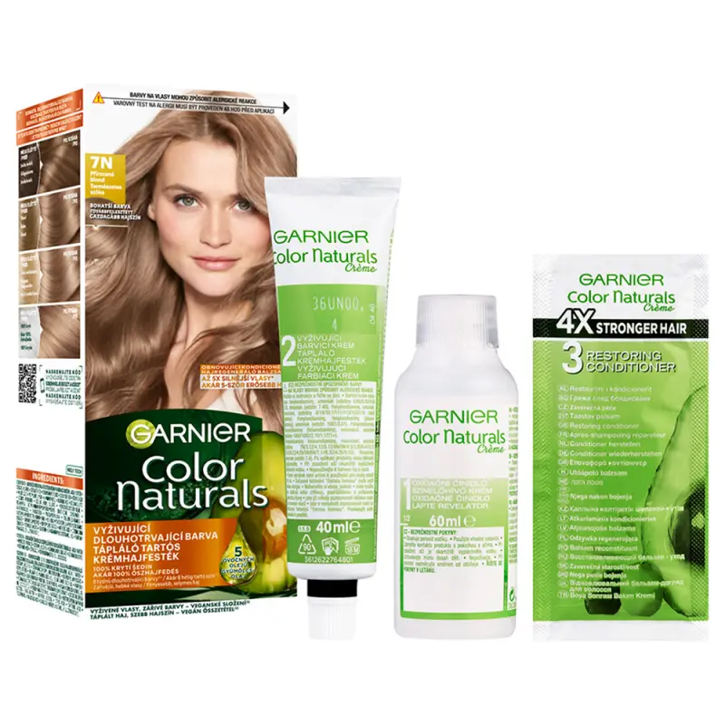 GARNIER Color Naturals Tartós hajfesték 7N Természetes szőke (110 ml)