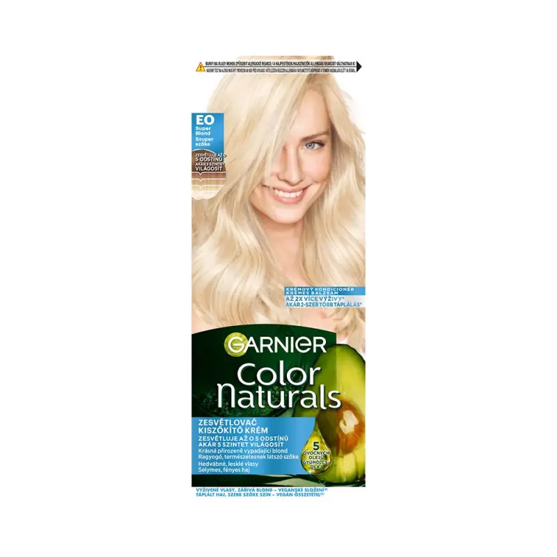 Color Naturals Tartós hajfesték E0 Szuper Szőke kiszőkítő (110 ml)