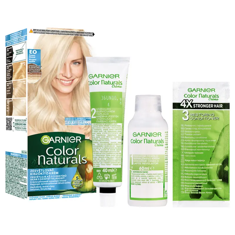 GARNIER Color Naturals Tartós hajfesték E0 Szuper Szőke kiszőkítő (110 ml)