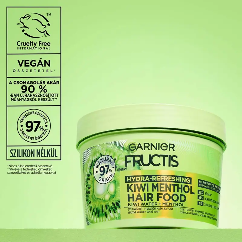 Fructis 3 az 1-ben frissítő hidratáló hajpakolás 400 ml