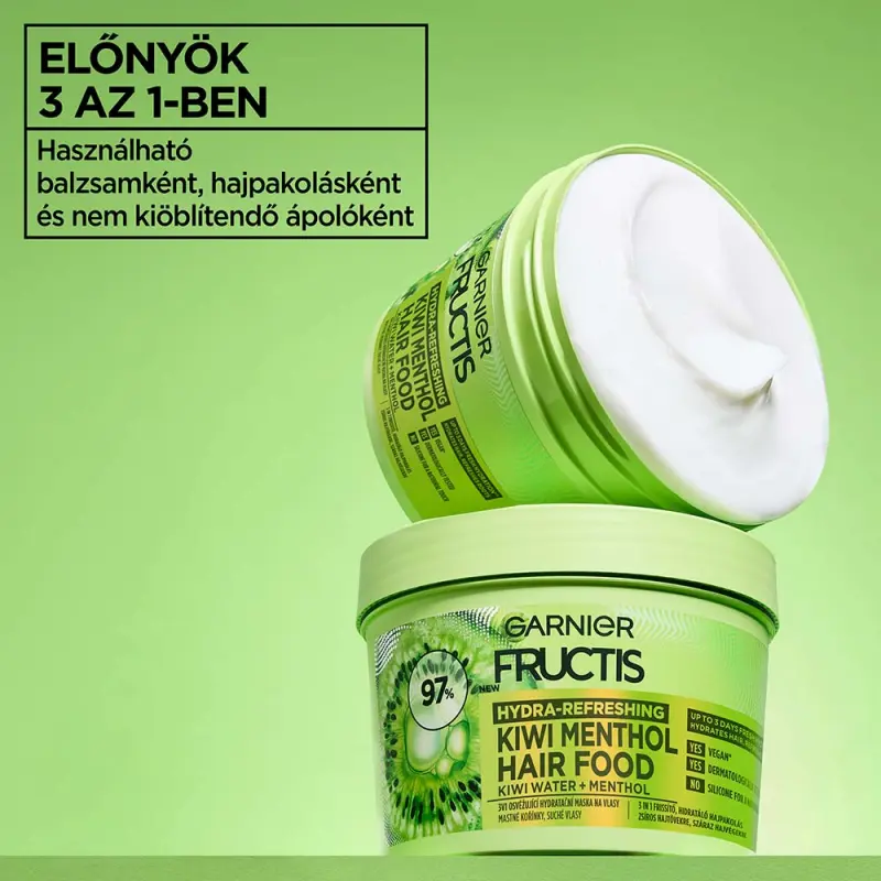 Fructis 3 az 1-ben frissítő hidratáló hajpakolás 400 ml