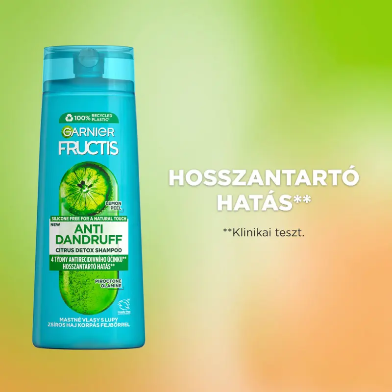 Fructis Citrus detox sampon zsíros hajra korpásodás fejbőrrel 250 ml