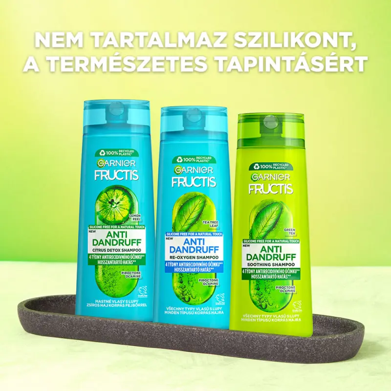 Fructis Citrus detox sampon zsíros hajra korpásodás fejbőrrel 250 ml