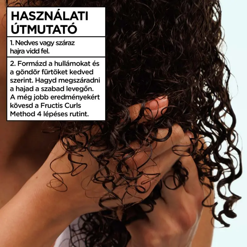 Fructis Curls Method Hidratáló gél, minden típusú hullámos és göndör hajra 370 ml