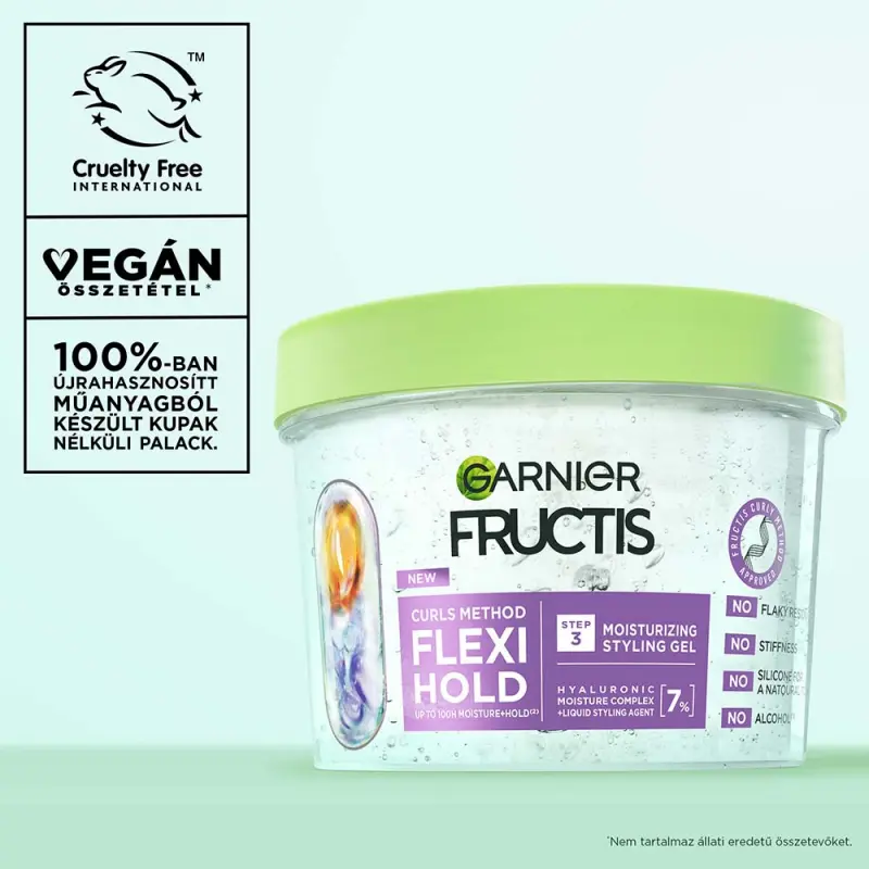 Fructis Curls Method Hidratáló gél, minden típusú hullámos és göndör hajra 370 ml