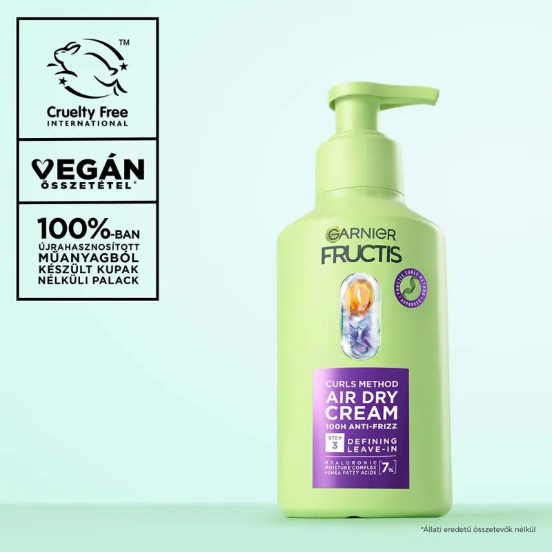 Fructis Curls Method Nem kiöblítendő hidratáló krém hullámos és göndör hajra 260 ml