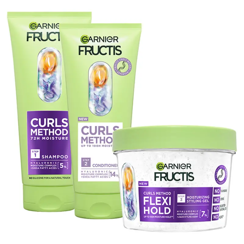GARNIER Fructis Curls Method rutin göndör hajra (200+200+370 ml)