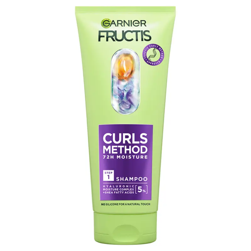 GARNIER Fructis Curls Method sampon száraz, hullámos és göndör hajra 200 ml