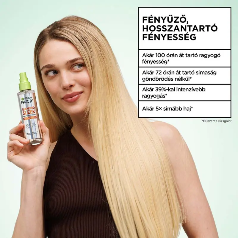 Fructis Diamond Sleek Spray tökéletesen sima hajért 150 ml