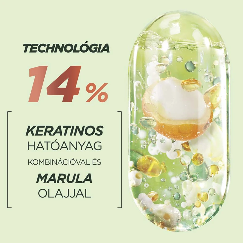 Fructis Goodbye Damage Keratin Hair Bomb hajpakolás igénybevett hajra 320 ml
