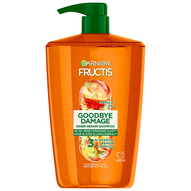 GARNIER Fructis Goodbye Damage Sampon igénybevett hajra 1000 ml GARNIER Fructis Goodbye Damage Sampon igénybevett hajra 1000 ml