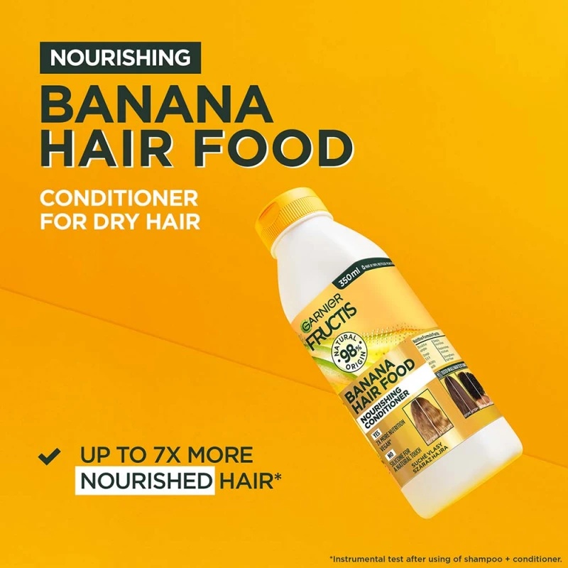 Fructis Hair Food Banana tápláló hajbalzsam 350 ml