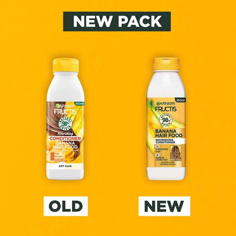 Fructis Hair Food Banana tápláló hajbalzsam 350 ml