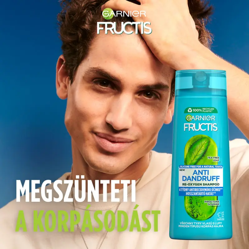 Fructis Re-Oxygen sampon minden típusú korpás hajra 250 ml
