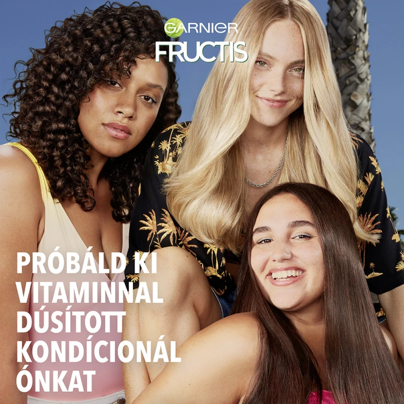 Fructis Strength & Shine Hajerősítő sampon mindenféle gyenge és fakó hajra 400 ml