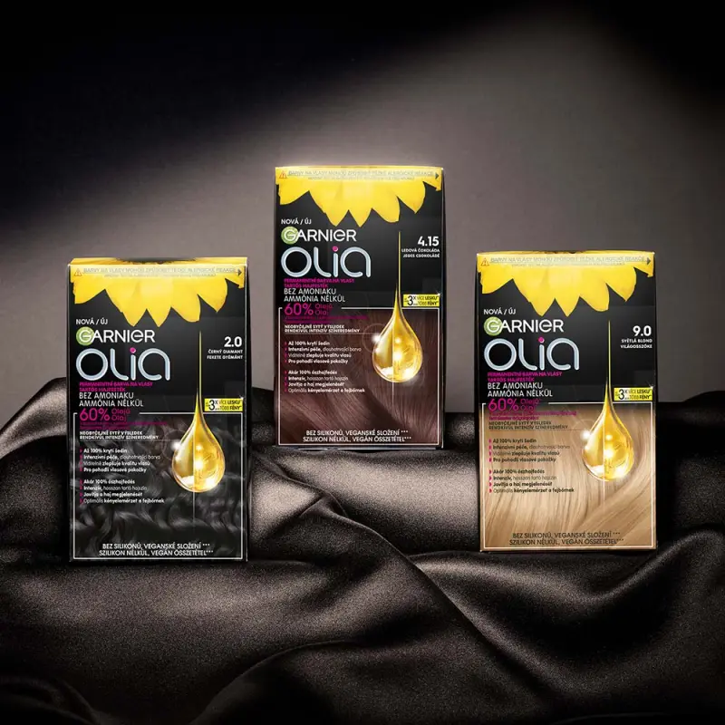 Olia Glow tartós hajfesték 5.12 Irizáló barna 60+60+54 ml