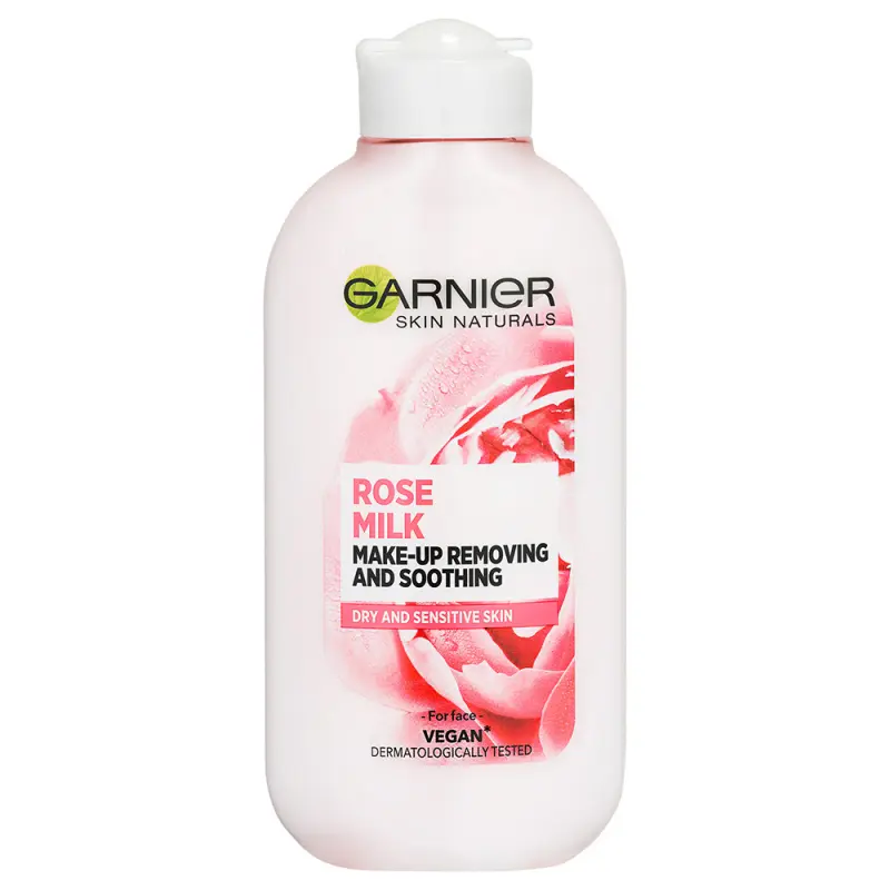 GARNIER Skin Naturals Botanicals Sminklemosó Tej Rózsavízzel 200 ml GARNIER Skin Naturals Botanicals Sminklemosó Tej Rózsavízzel 200 ml
