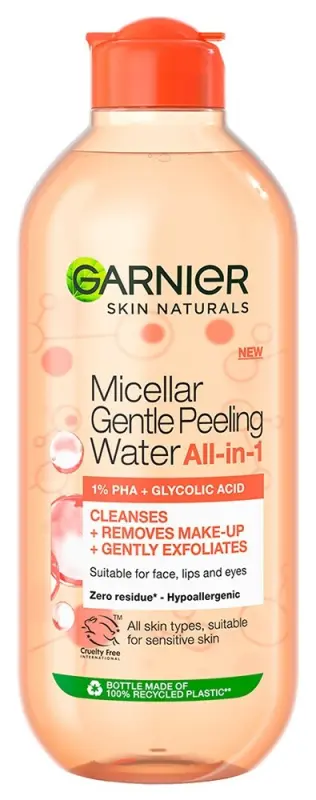 Skin Naturals Micellás víz hámlasztó hatással all-in-1 400 ml