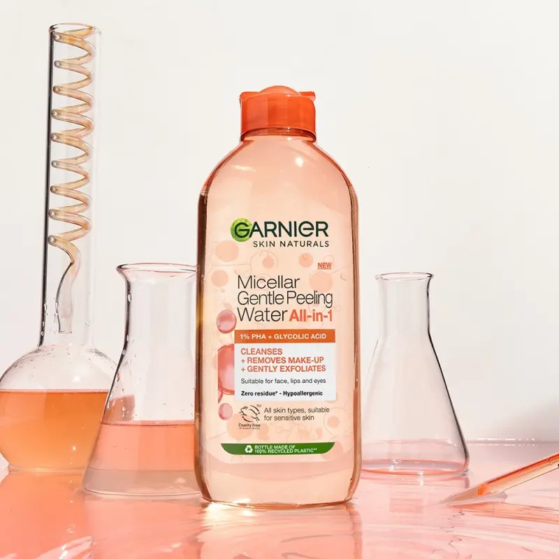 Skin Naturals Micellás víz hámlasztó hatással all-in-1 400 ml