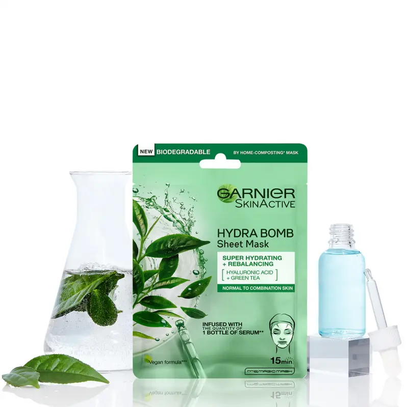 Skin Naturals Moisture+ Freshness Szuper Hidratáló, Tisztító Textil Maszk 28 g