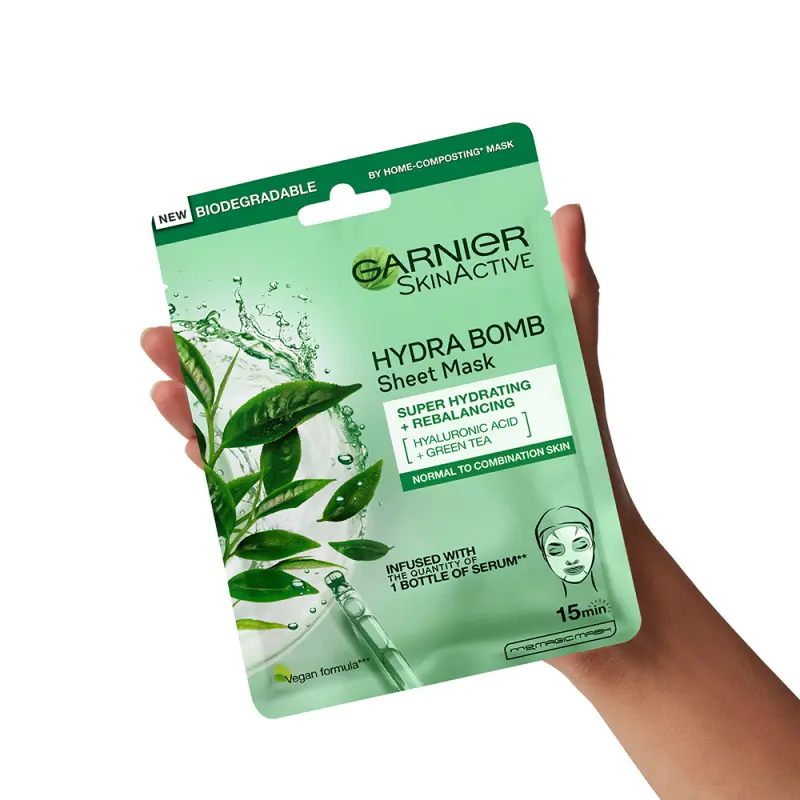 Skin Naturals Moisture+ Freshness Szuper Hidratáló, Tisztító Textil Maszk 28 g