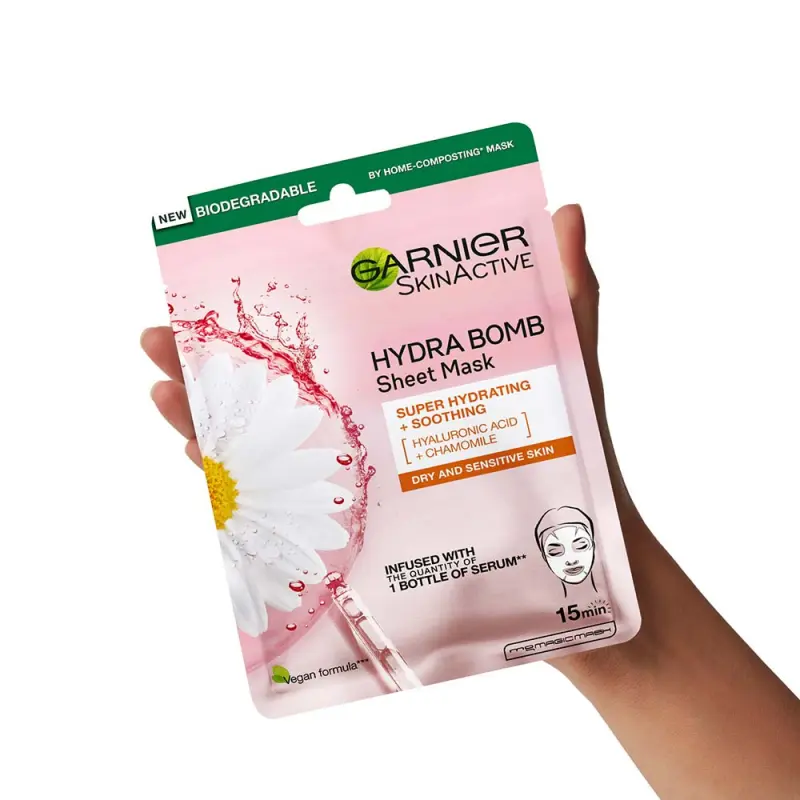 Skin Naturals Moisture+Comfort kamillás fátyolmaszk (28 ml)