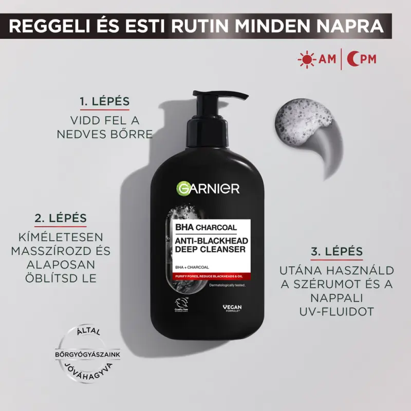 Skin Naturals Pure Active Tisztító Gél mitesszerekre és pattanásokra 200 ml