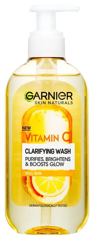 Skin Naturals ragyogást adó arctisztító gél C-vitaminszármazékkal (200 ml)