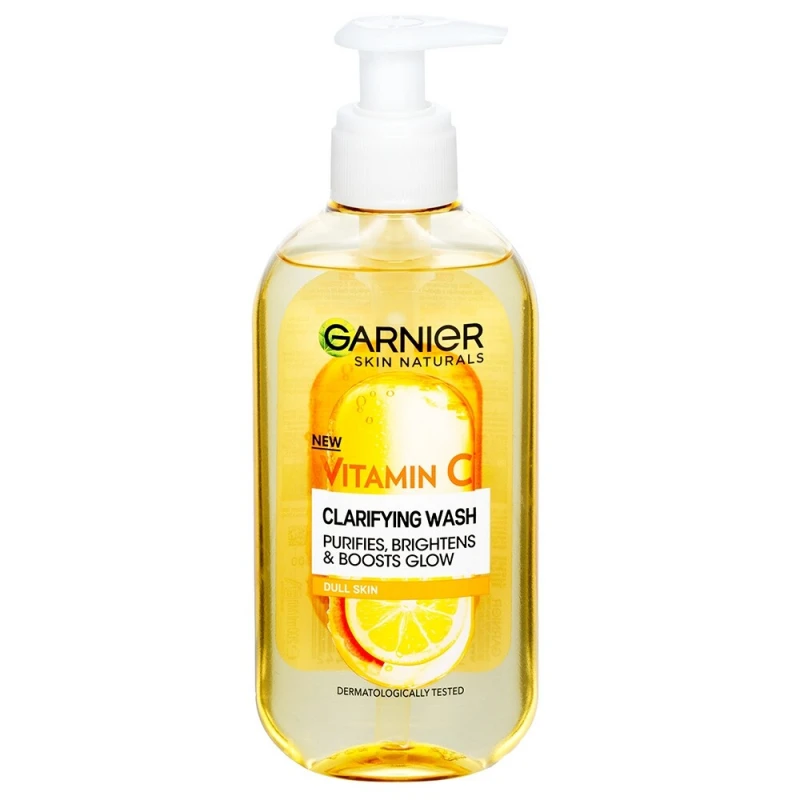 Skin Naturals ragyogást adó arctisztító gél C-vitaminszármazékkal (200 ml)
