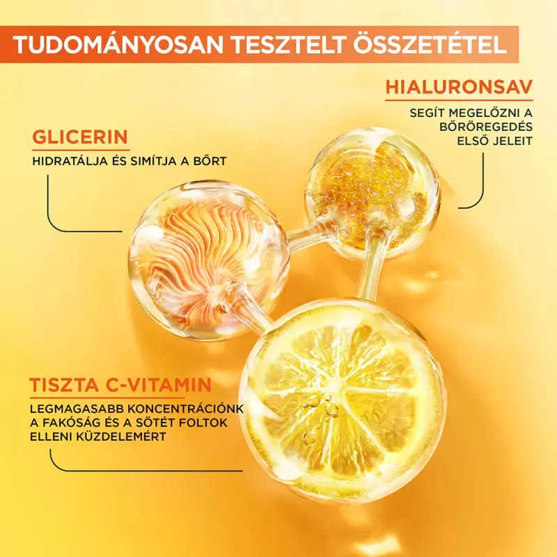 Skin Naturals ragyogást adó éjszakai szérum C-vitaminnal 30 ml