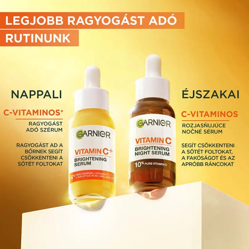 Skin Naturals ragyogást adó éjszakai szérum C-vitaminnal 30 ml