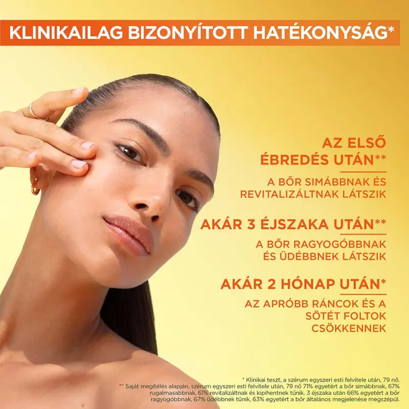 Skin Naturals ragyogást adó éjszakai szérum C-vitaminnal 30 ml