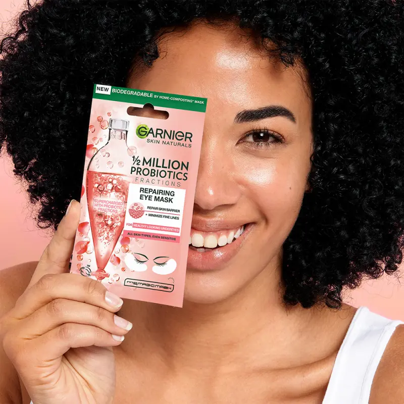 Skin Naturals Regeneráló textilmaszk szemkörnyékre 1/2 millió probiotikummal (6 g)