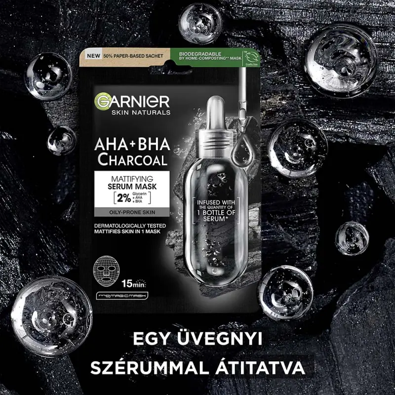 Skin Naturals Tisztító És Hidratáló Textil Maszk Tág Pórusokra 28 g