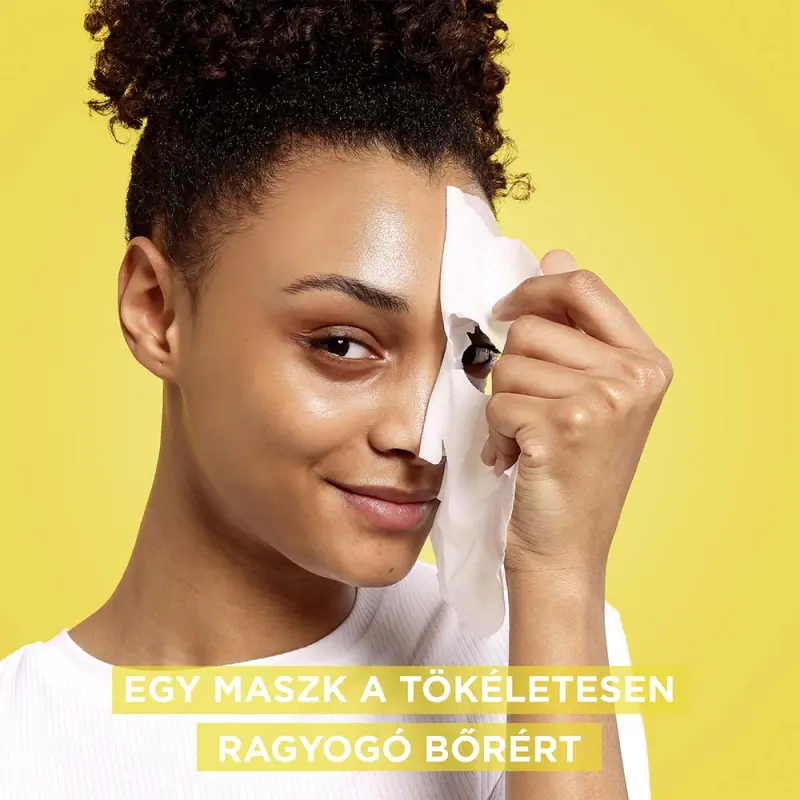 Szuper hidratáló és ragyogást adó textil maszk C-vitaminnal (28 ml)