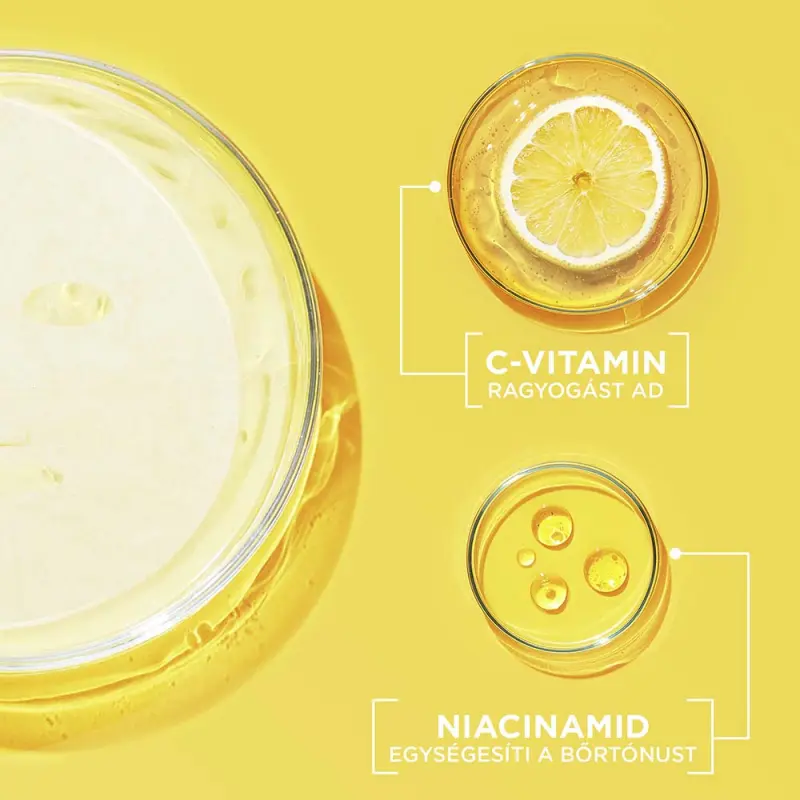 Szuper hidratáló és ragyogást adó textil maszk C-vitaminnal (28 ml)