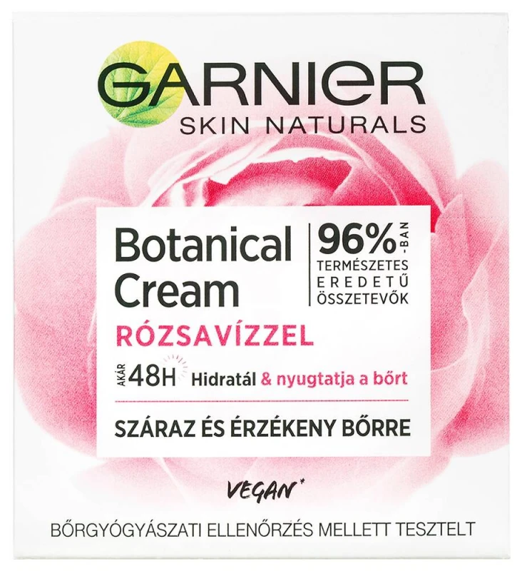 Skin Naturals Botanicals hidratáló arckrém rózsavízzel 50 ml
