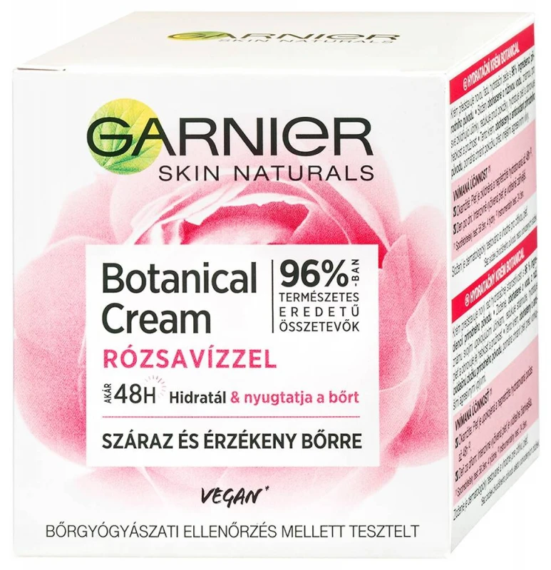 Skin Naturals Botanicals hidratáló arckrém rózsavízzel 50 ml