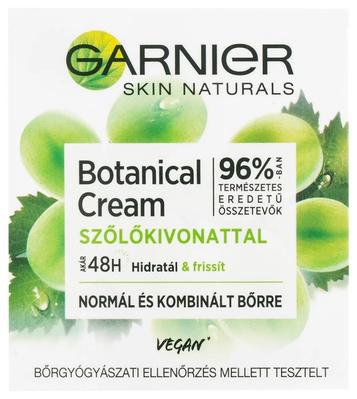 Skin Naturals Botanicals Hidratáló Arckrém Szőlőkivonattal 50 ml