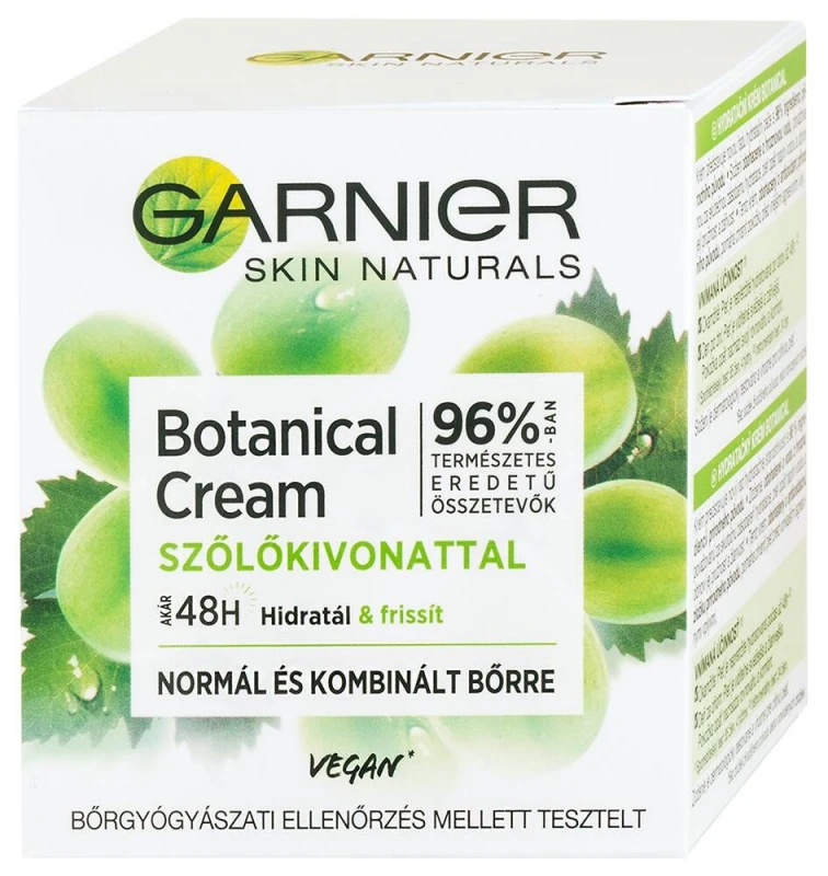 Skin Naturals Botanicals Hidratáló Arckrém Szőlőkivonattal 50 ml
