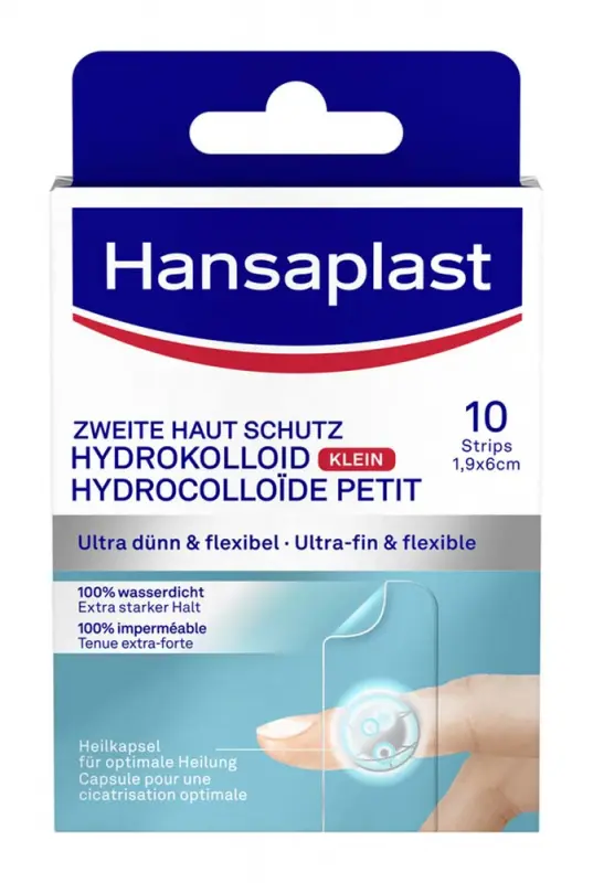 HANSAPLAST Second Skin Protection Hidrokolloidos ujjra való sebtapasz 10 db