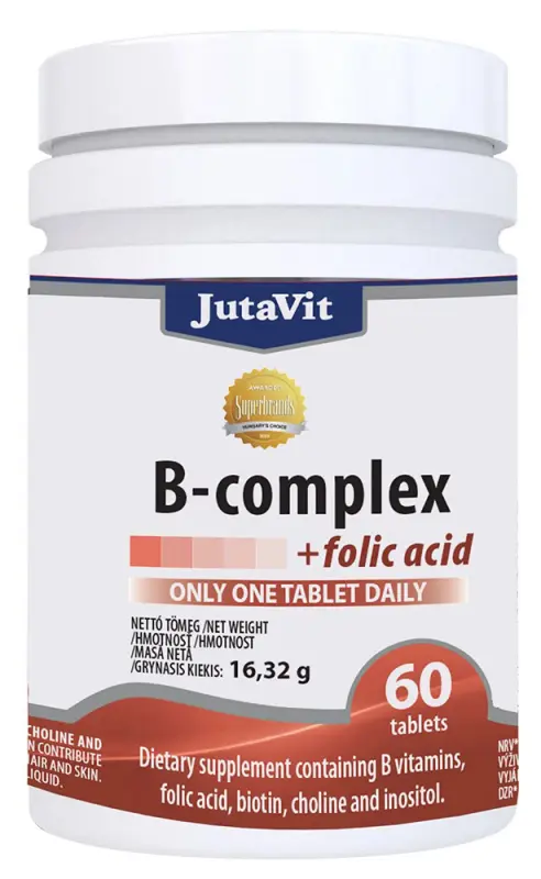 JUTAVIT B Komplex + Folsav Tabletta (60 db)