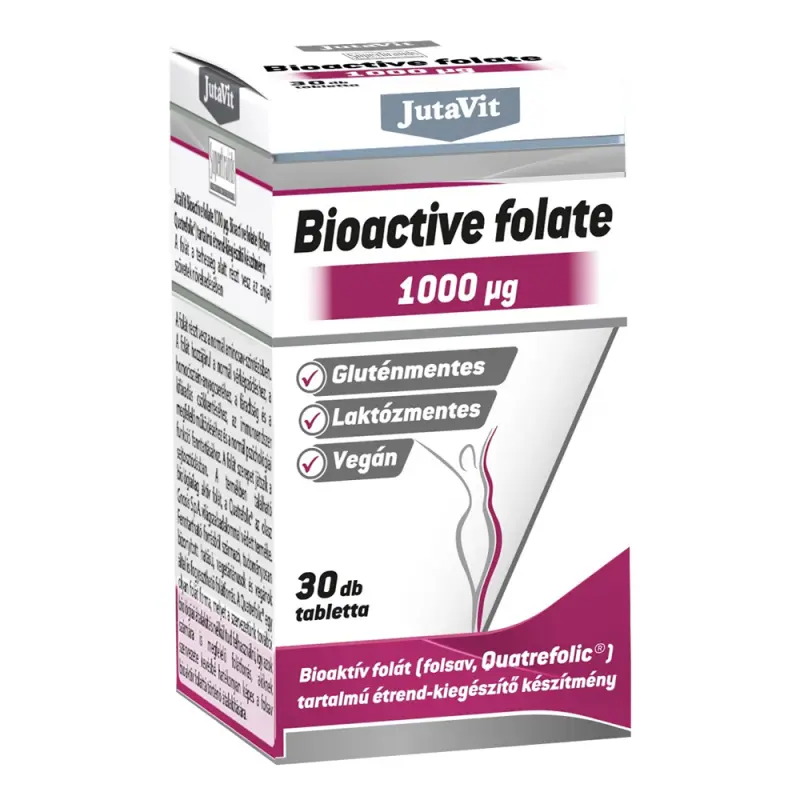 JUTAVIT Bioaktív Folát 1000 µg (30 db) JUTAVIT Bioaktív Folát 1000 µg (30 db)