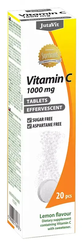 JUTAVIT C 1000 mg C-Vitamin Pezsgőtabletta (20 db)