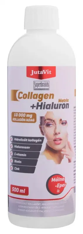 JUTAVIT Collagen+Hialuron MATRIX Eper-málna 500 ml
