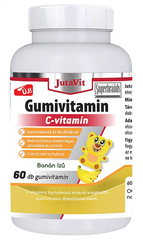 JUTAVIT Gumivitamin C-vitamin Cukormentes 60 db
